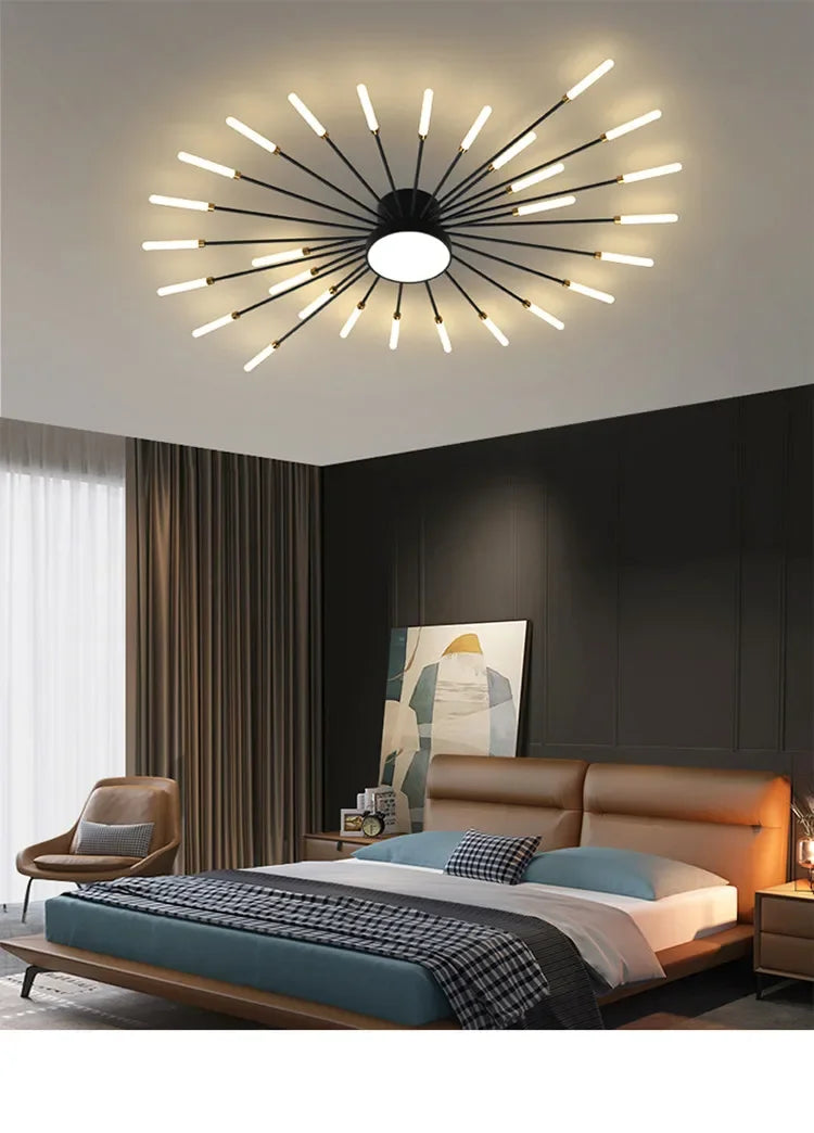 Modern LED Ceiling Lamp Luxury Household Living Dining Room Chandelier Home Decor Bedroom Pendant Light Kitchen Lustres Fixtures