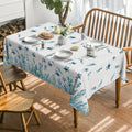 Blue Sea Turtle Seaweed Rectangle Waterproof Tablecloth Party Decor Washable Farmhouse Kitchen Dining Tablecloth Picnic Decor