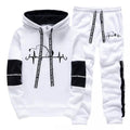 Mens Tracksuit Printed Casual Sweatshirts Sportswear Outdoors Gym Sports Jogging Mens Clothing Fashion Single Piece Hoodie Pants