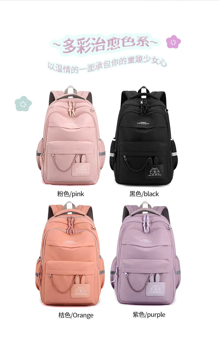 Fengdong kids school bag cute school backpack for girls children kawaii bookbag primary students gift large capacity backpack