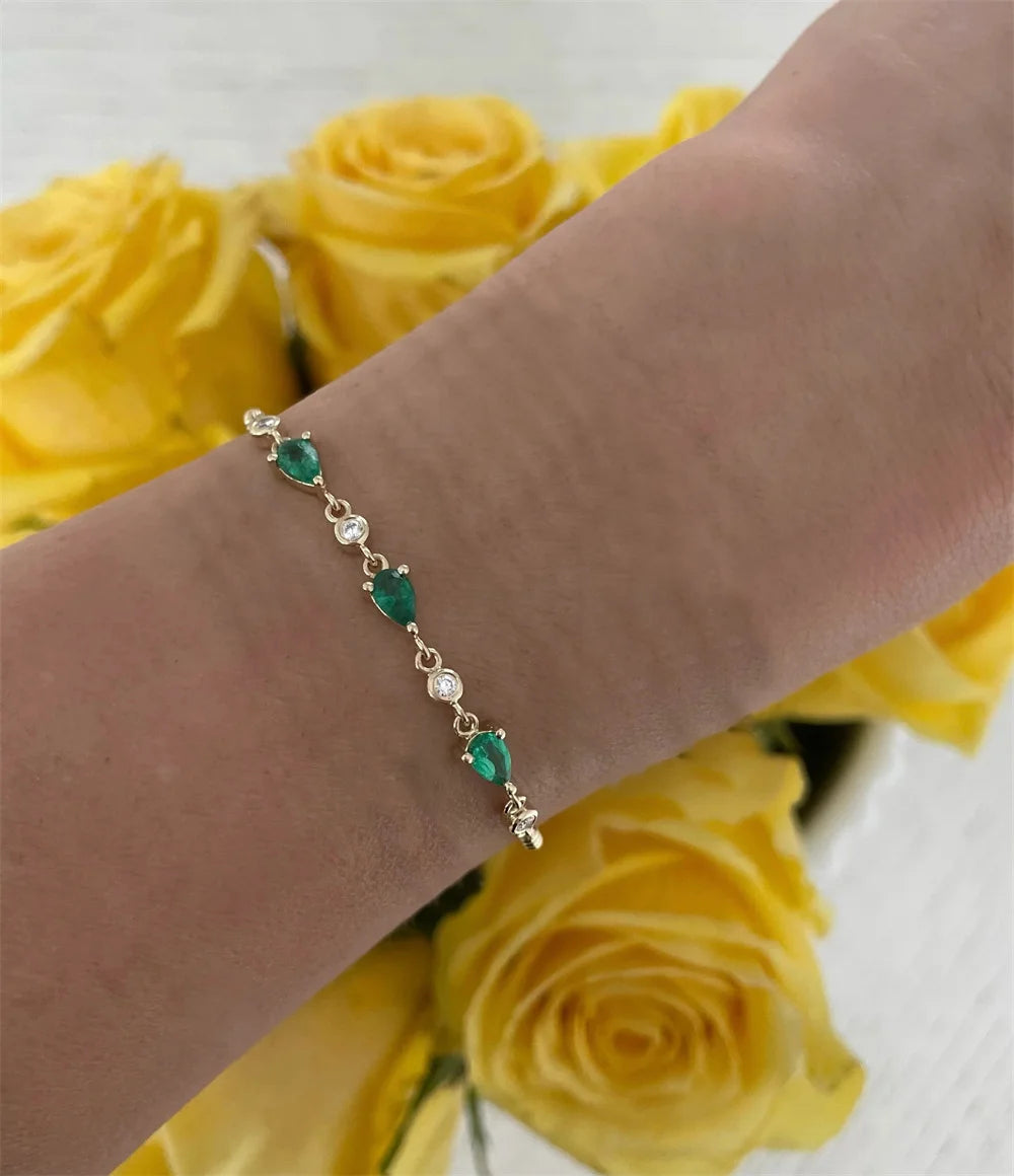 CANNER Little Daisy Flower Bracelet S925 Sterling Silver Small Fresh Sweet Versatile Fashion Bracelet Lady Holiday Jewelry Gifts
