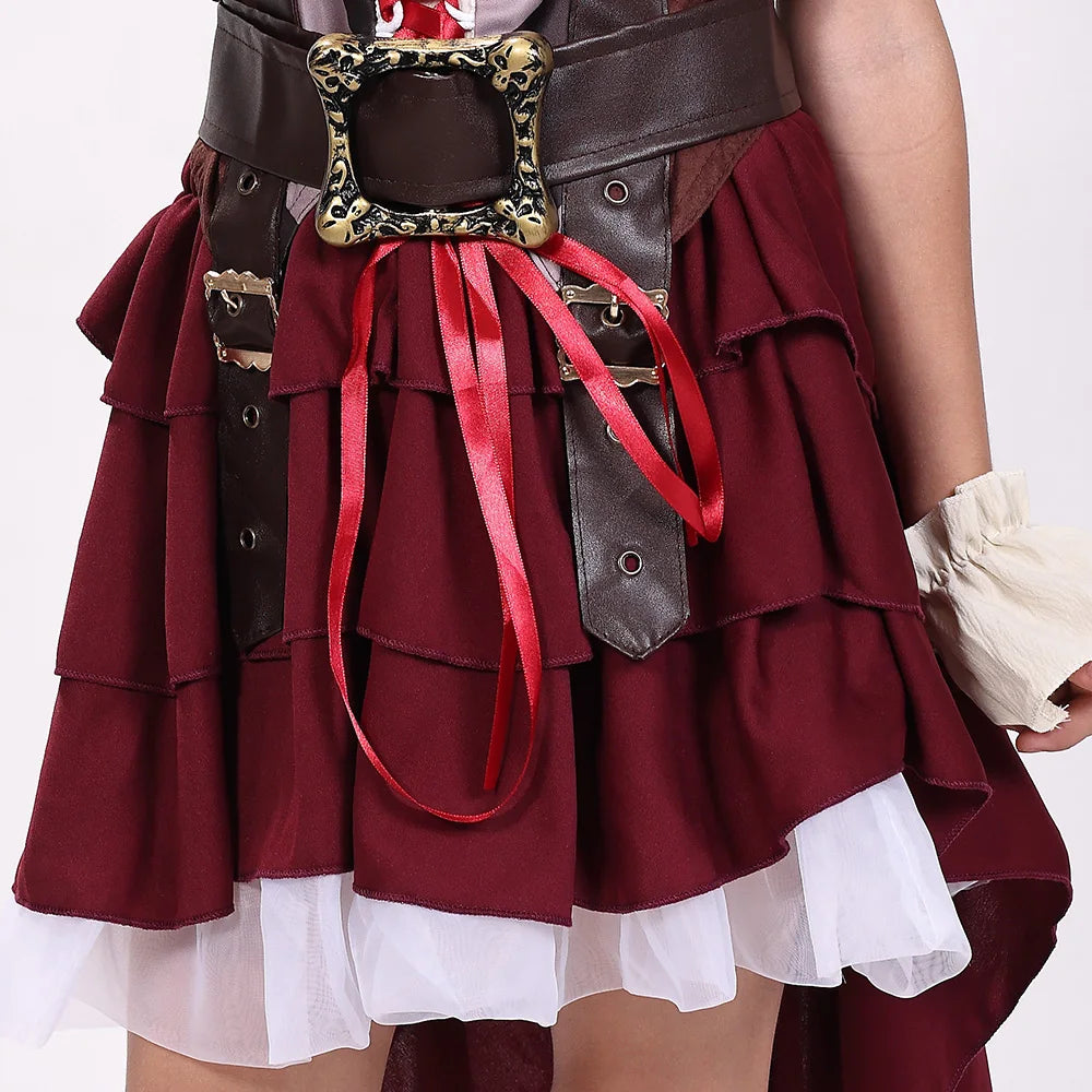 Children, adults, Caribbean pirates, character costumes, female Somali pirates, pirate suits, game costumes, uniforms