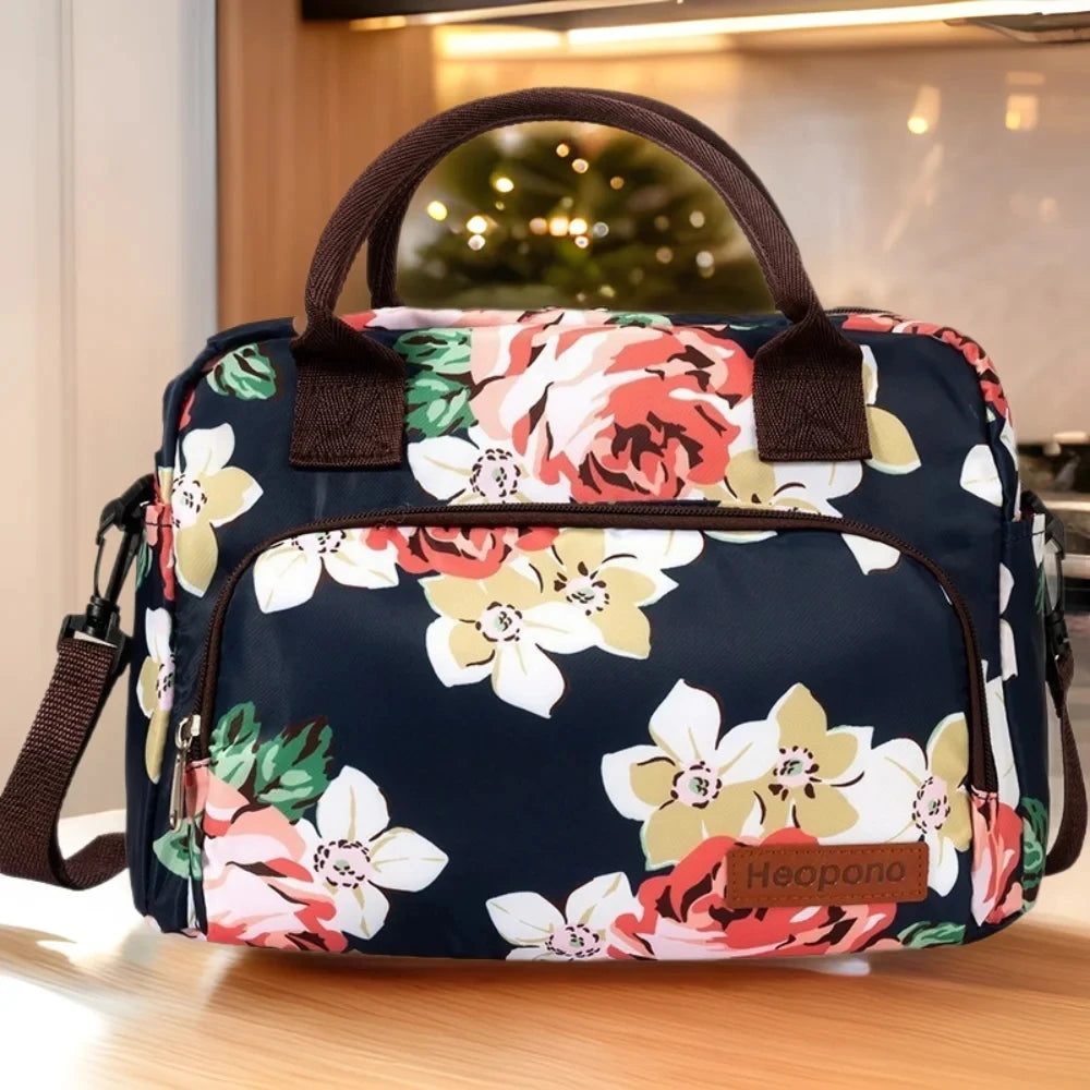 Oxford Cloth Thermal Bag Portable Large Capacity Cross-body Portable Lunch Box Bag Cooler Bag Lunch Bags for Women ,kids