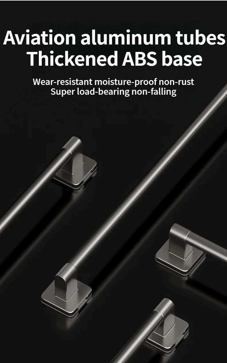 No Need To Drill Walls For Installation Bathroom Towel Bar/Hook/Towel Rack/Kitchen Rag Rack Bathroom Accessories