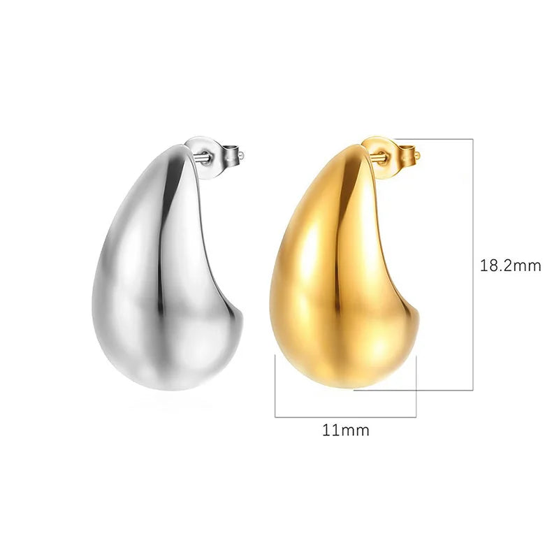 Most Popular Style Titanium Steel Hoop Earrings For Women C-type Peach Heart Round Ear Ring Non-fading Hot Selling Ear Jewelry