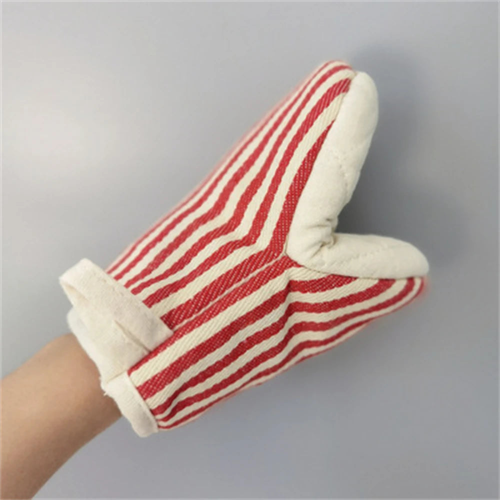 Household Insulated Gloves Microwave Anti-scald Gloves Thicken Striped Baking High Temperature Resistant Gloves Kitchen Tools