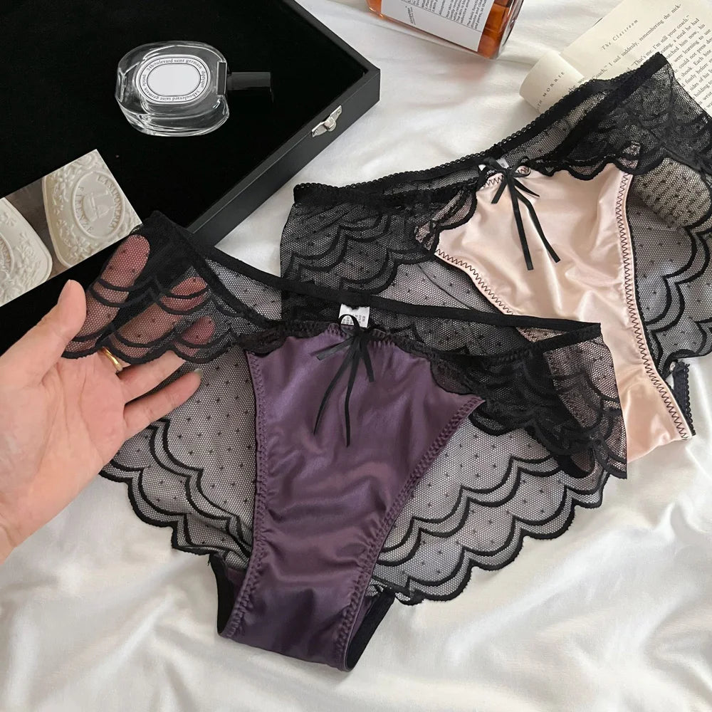 Women's Sexy Lace Underwear Low-Rise Briefs Lingerie Comfortable Underpants Ladies Fashionable Panties Sexy Lingerie For Women