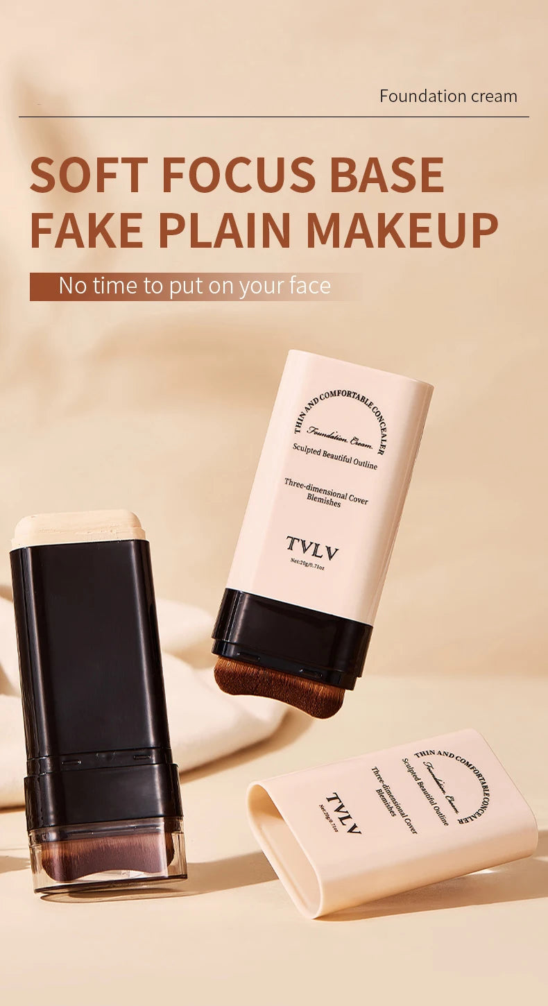 Waterproof concealer can cover defects for a long time, light and non greasy natural makeup effect