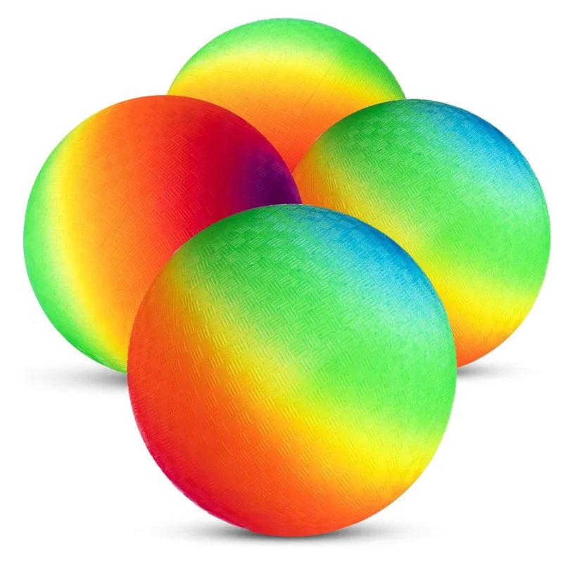 Kickballs Playground Balls 8.5Inch Rainbow Basketball Soccer Toy Children Outdoor Sports Games Kinderspielzeug