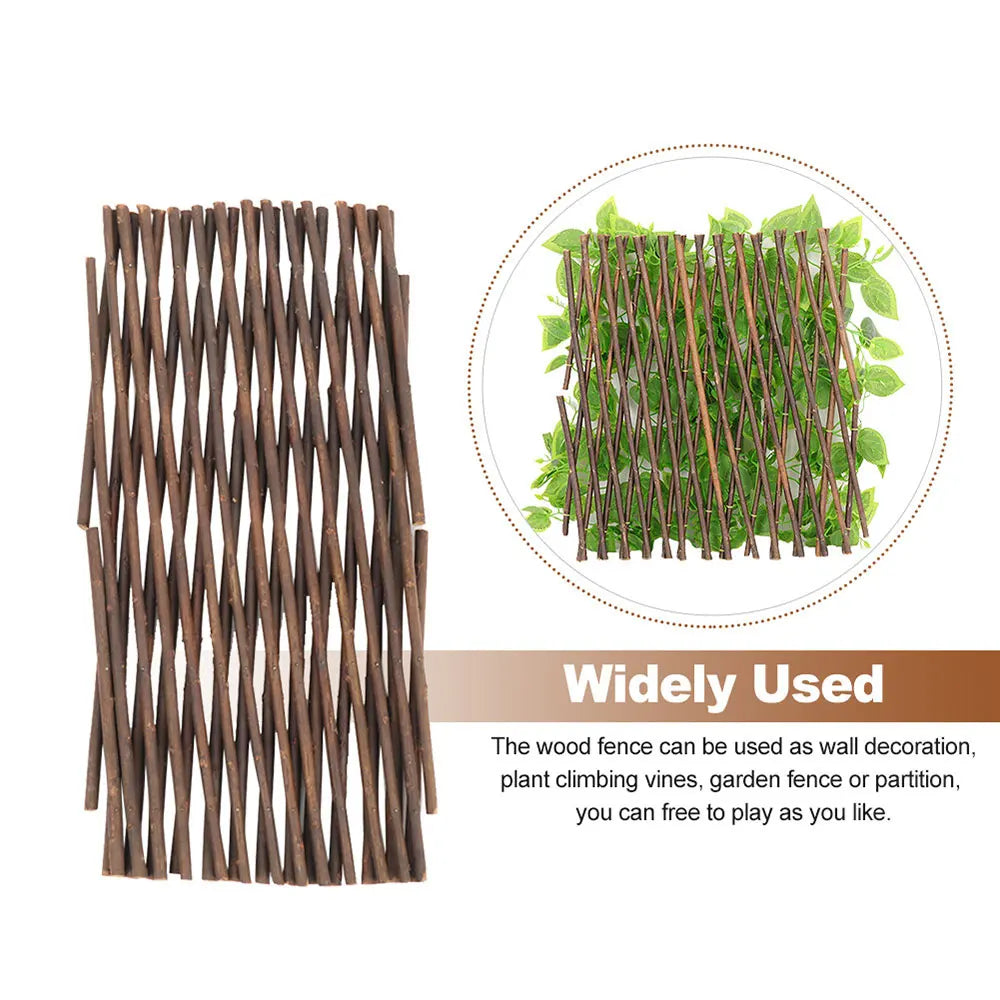 Garden Trellis Expanding Willow Trellis Plant Support Plant Climbing Lattice Yard Fence Decoration Ornaments for Garden Hot Sale