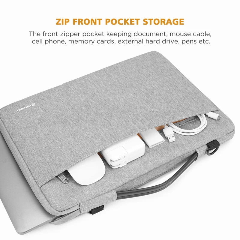 NIDOO Laptop Bag Sleeve 10 13 14 15.6 Inch Waterproof Notebook Case For Macbook Air Pro Computer Shoulder Handbag Briefcase