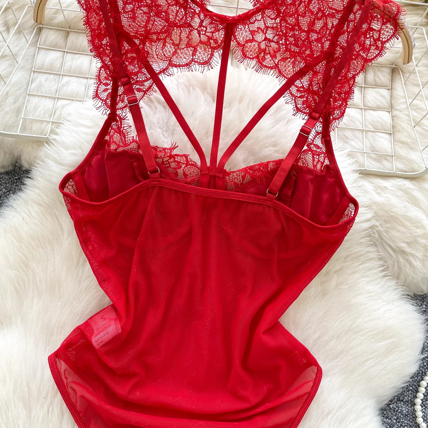 Summer Women Hot Girl Camis Jumpsuit Tank Top Mesh Lace Hollow Out Slim Fit Crop Top for Stylish and Sexy Look