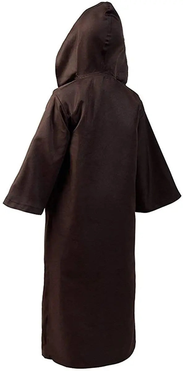 Halloween Festival Costumes Solid Long Robe Cosplay Costumes Abayas Hooded Punk Style Cloak Medieval Gothic Cape Novelty