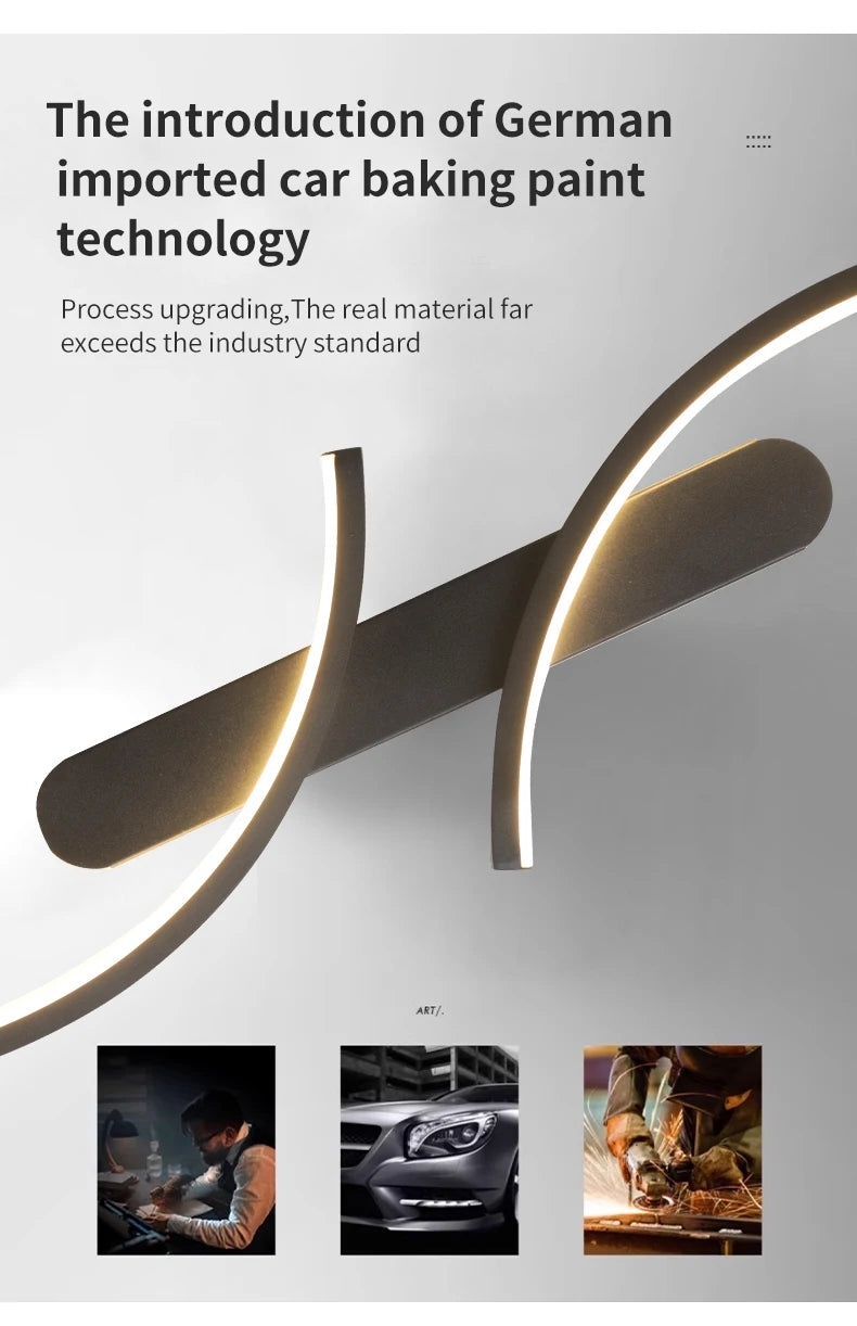 Minimalist Wall Lamp LED C Shape Wall Sconce Modern Simple for Home Decor Perfect Lighting Living Room Bedroom Hallway Office
