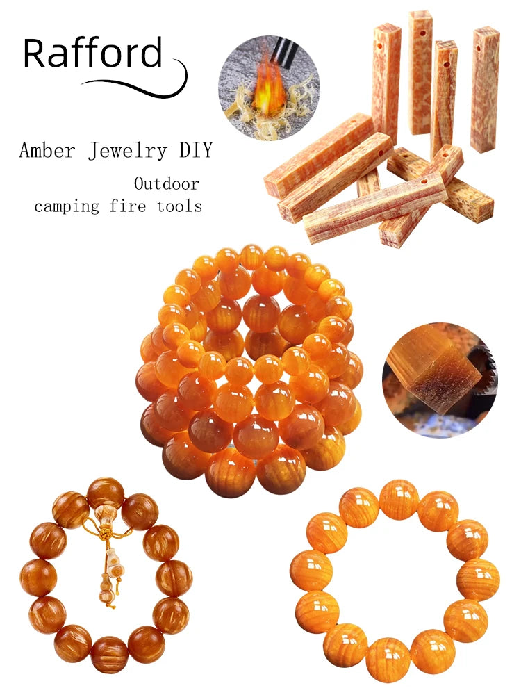 Outdoor fire-making tools Outdoor barbecue supplies Make DIY amber-like jewelry Wilderness survival essentials