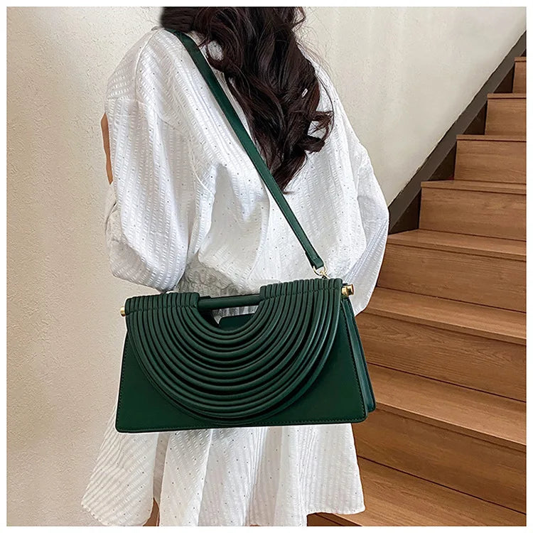 Luxury Evening Handbag For Women Golden Noodle Knot Design Dinner Party Clutch Bag Luxury Designer Square Crossbody Bags
