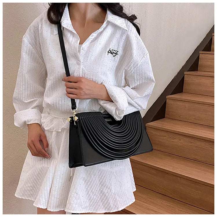 Luxury Evening Handbag For Women Golden Noodle Knot Design Dinner Party Clutch Bag Luxury Designer Square Crossbody Bags