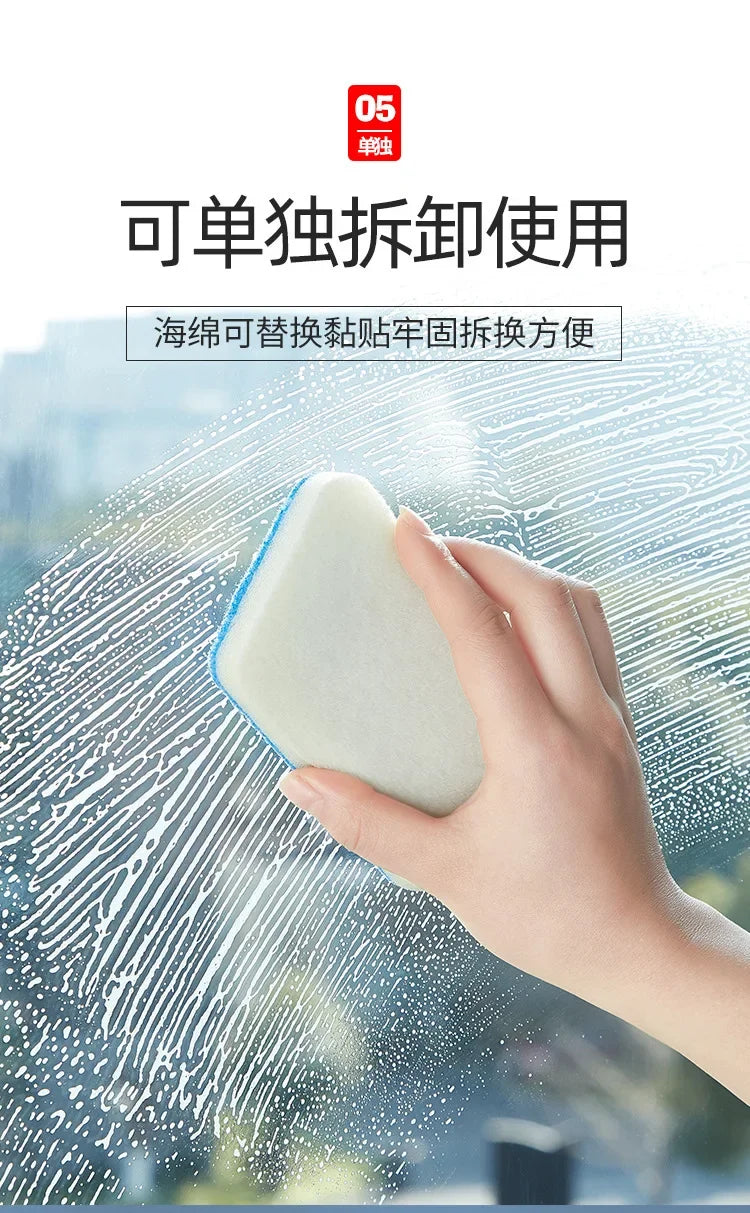 Cleaning Brushes  Bathroom Accessories Wall Cleaning Sponge Hanging Long Handle Removable Floor Bathtub Home Household