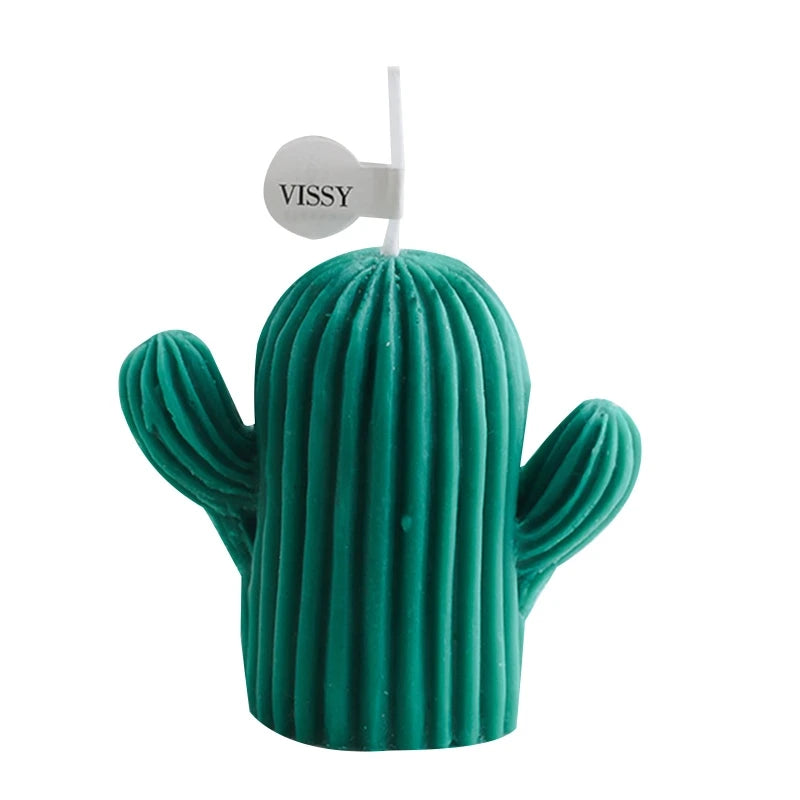 Small Cactus Scented Wax Candles Ornament for Home Bedroom Office Wedding Party Decoration for Cre