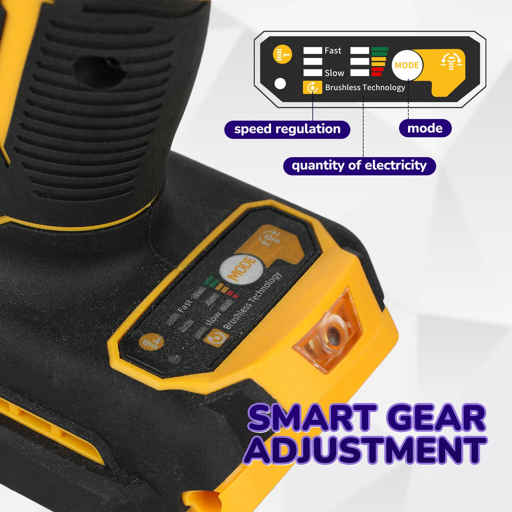DeWALT DCF900 Brushless Impact Wrench:20V Power,Pressure-Driven Speed,Double Safety&Ergonomic Design for Heavy-Duty Jobs