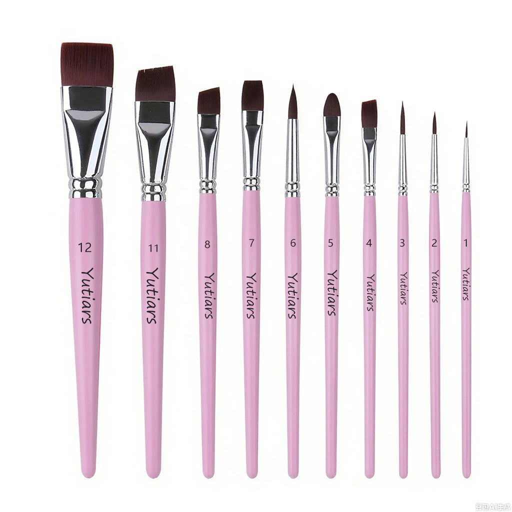 10Pcs Face Brush ，3pcs Finger Sponge Case Daubers Foam and 6pcs Paint Sponges for Oil Acrylics Watercolor Rock Canvas Painting