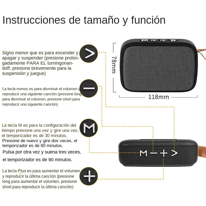 Portable Mini Fabric Strip Bluetooth Speaker Sound 3D Stereo Music Surround Bass Outdoor Speakers Support FM-TF Cards For Phone