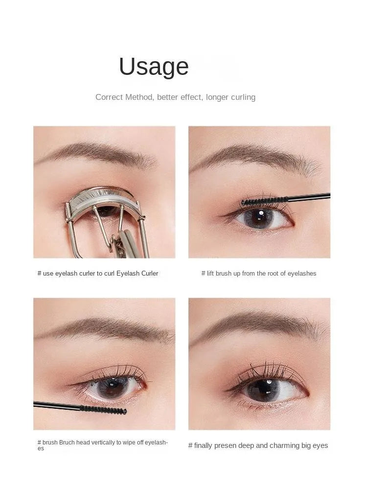 Smudge-proof mascara for a long-lasting, waterproof finish and a natural look