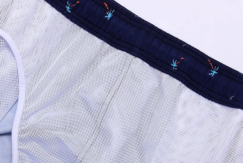 Quick-drying swimwear men beach shorts men's swimming trunks suit bath man holiday shorts quarter-print swimming trunk swimsuit