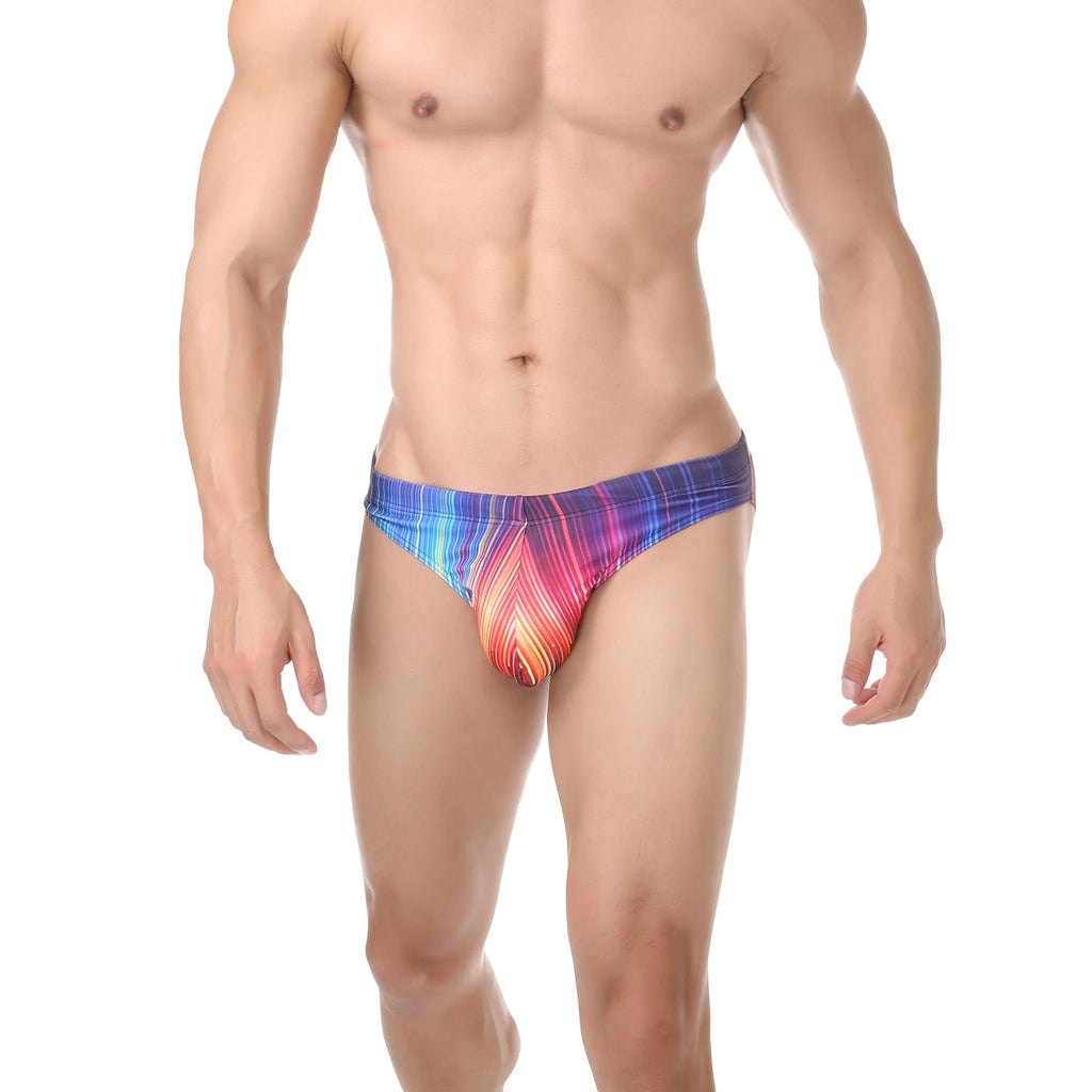 Men Swimming Trunks Sexy Low-waisted Briefs Bikini Summer Sport Beach Shorts Swimsuit Swimwear Bathing Suit Surfing Swim Briefs