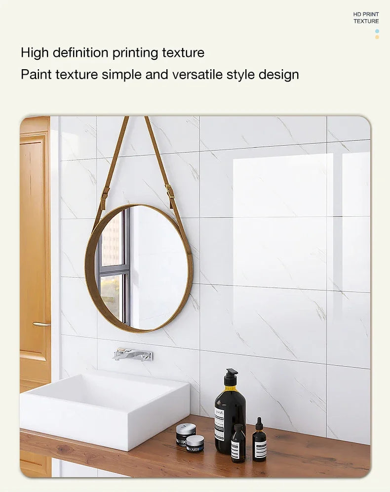 30*30cm Imitation Tile 3D Wall Sticker Self-adhesive Wall Decoration Bathroom Waterproof Moisture-proof Marble Kitchen Wallpaper