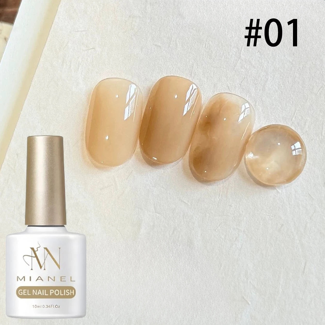 10ML 1-8pcs Autumn Brown Amber Series Jelly Gel Nail Polish Leopard Nails Popular Online Celebrity Ice Clear Caramel Nail Polish