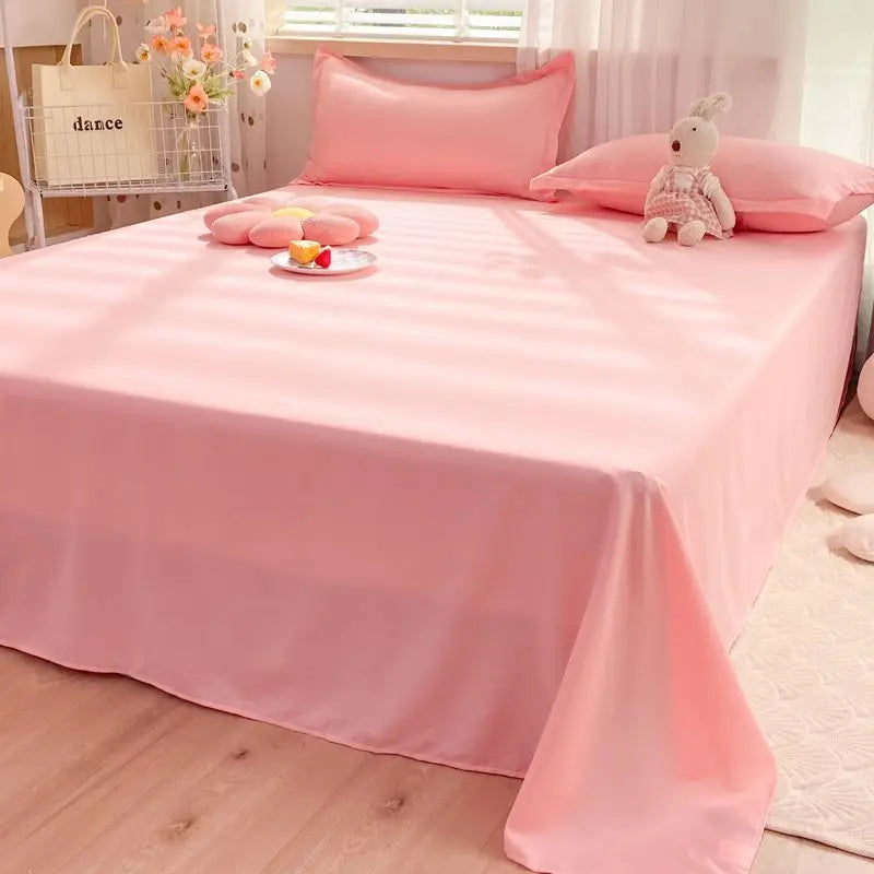 Bed Sheets Plaid Non-slip Comfortable Washed Twin Queen Full Size Nordic Style Universal Bedspread Simple Durable Antibacterial