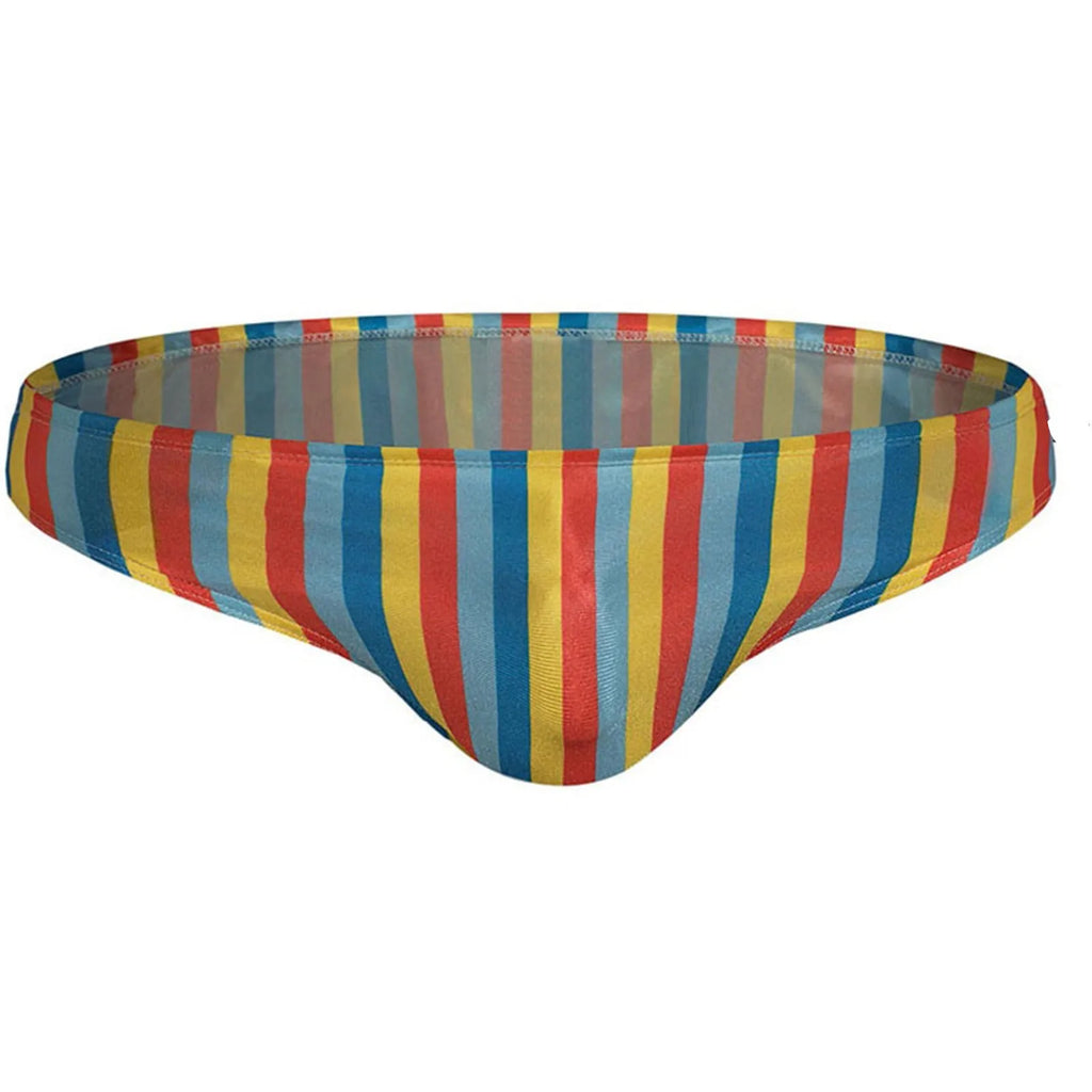 Men's Swim Trunks Sexy Striped swimming trunks Sexy Beach mens bikini underwear Hot Spring Pool Swim Trunks Male swimming briefs