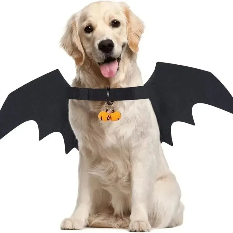 Halloween Pet Costumes, Bat Wings, Bell Models, Dog and Cat Role-playing, Felt Costumes, Clothing Supplies