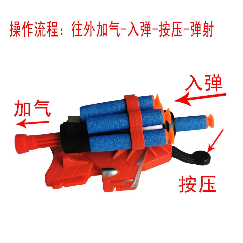 Hot Selling Eva Air Soft Bullet Spider Web Shooters Toy Spider Anime Web Shooters With Wrist Role-Play Toys Set Gifts Hot