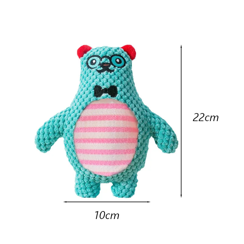 Cute Animals Plush Pet Toys for Small Dogs Squeaky Puppy Dog Chew Toy Clean Teeth mascotas Accessories Stuffed Shih Tzu Products