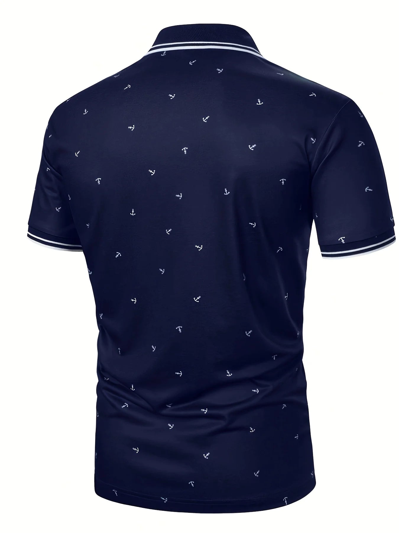 2026 Popular Men's Short Sleeved Polo Shirt 3D Digital Men's Fashion Casual Splicing Polka Dot Short Sleeved Fashion Polo Shirt