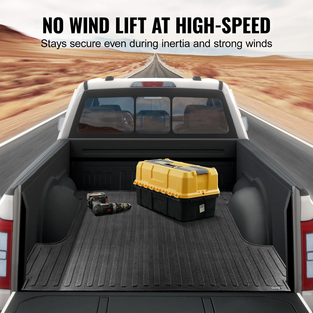 SucceBuy Truck Bed Mat Fits for 2015-2023 Ford F150 5.5 ft Short Bed 66.5"x64" Rubber Truck Bed Liner for All-Weather Protection