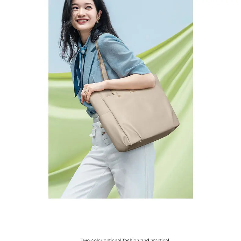 GOLF Women's Shoulder Bag Urban Commuter Large Capacity Computer Tote Bag Lightweight Travel Simple Design for College Students