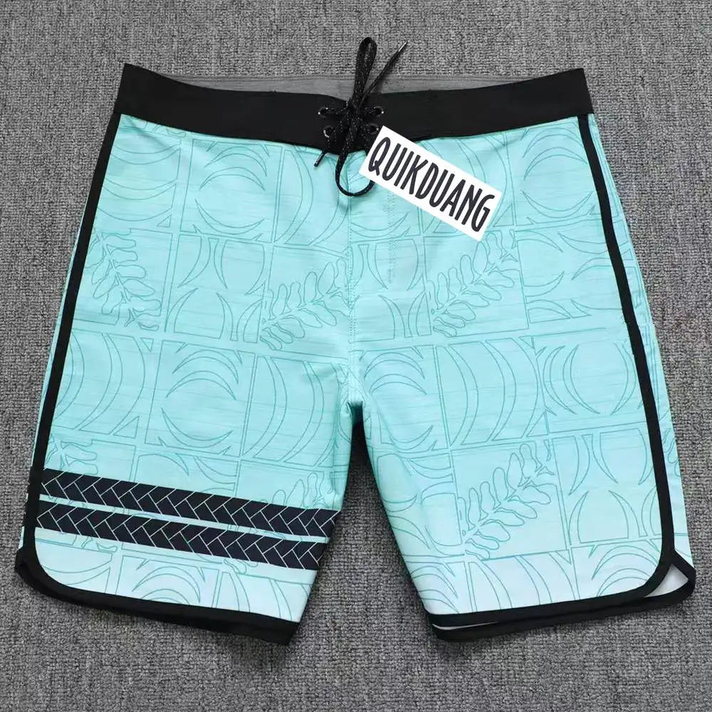 New Fashion Men's Waterproof Stretch Surf Pants Quick-Dry Bermuda Boardshorts Casual Spandex Swimming Trunks Beach Shorts T04