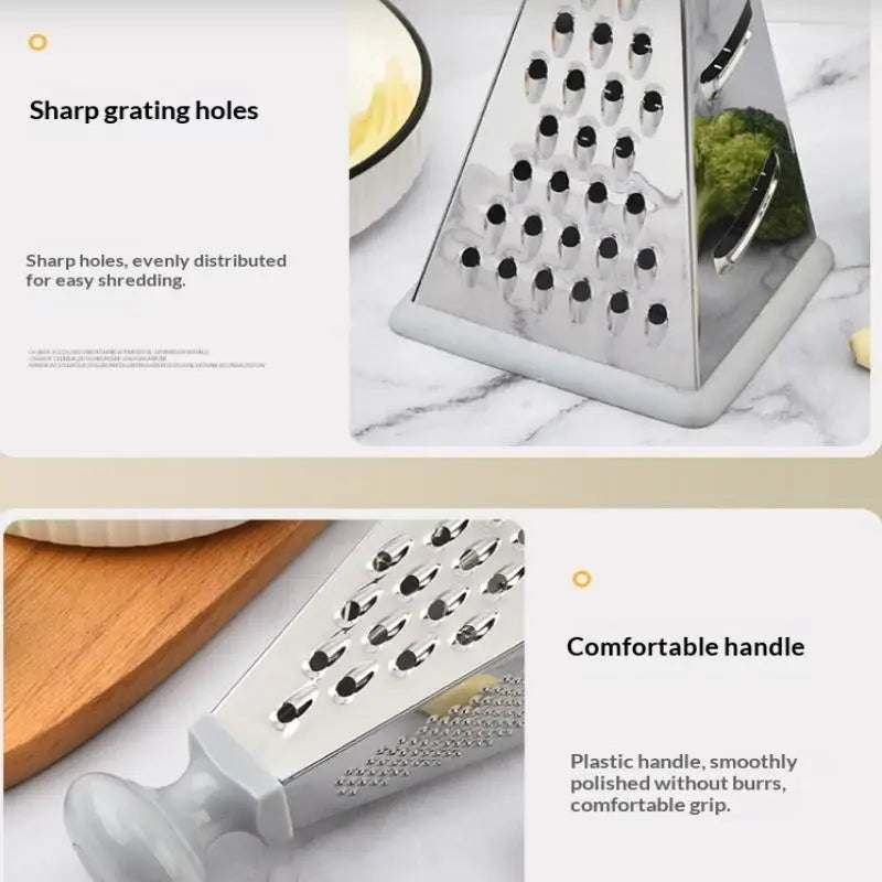 Stainless Steel 4-Sides Multi-Function Vegetable Slicer Kitchen Tool Box Grater Multipurpose Kitchen Grater