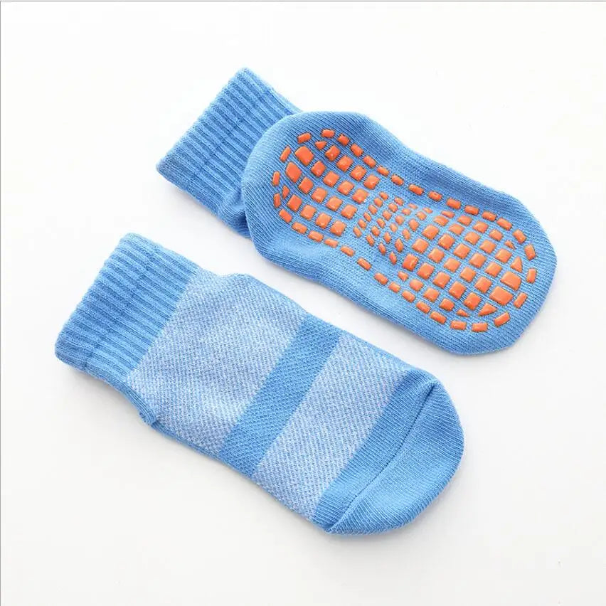 1 Pair Cartoon Children Teenagers Short Socks Boys Kids Men Sock Non-slip Sports Football Socks 1 To 10 Year