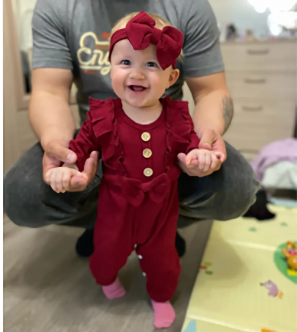 Baby Girl Clothes 0 to 3 Months Long-sleeve New Born Costume for Babies Infant Clothes Romper Toddler Clothing with Headban