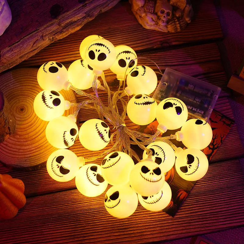 2025 Halloween Grimace String Lights Indoor Battery/Usb Operated Hanging Lamp For Home Decor Christmas Festival Light 302