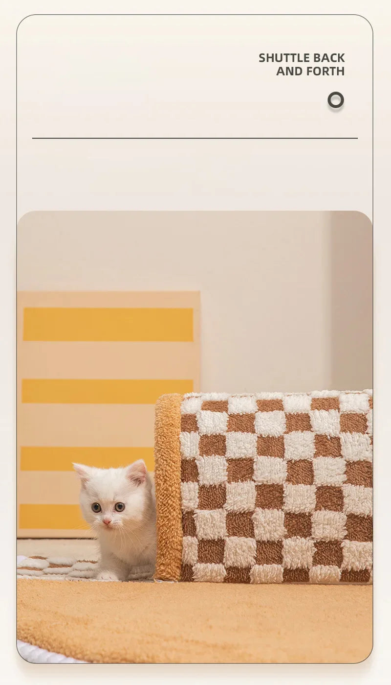 Cat Bed Can Play Cat Tunnel Dog House Bed Kitten Dog Basket Bed Cute Cat House Home Mat Pet Kennel Products Cama Para Gatos