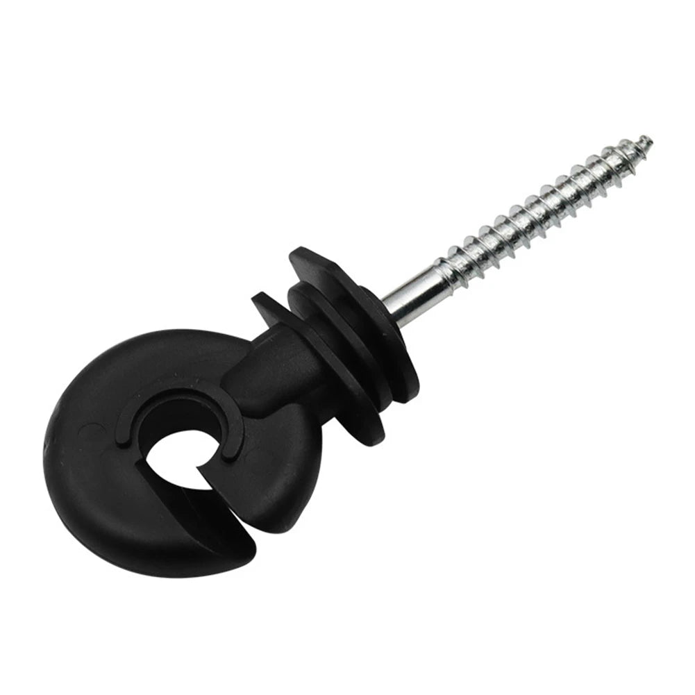Garden Fencing Trellis 30PCS Premium Electric Fence Insulators For Strong And Safe Wire Connections Carbon Steel Black Insulator