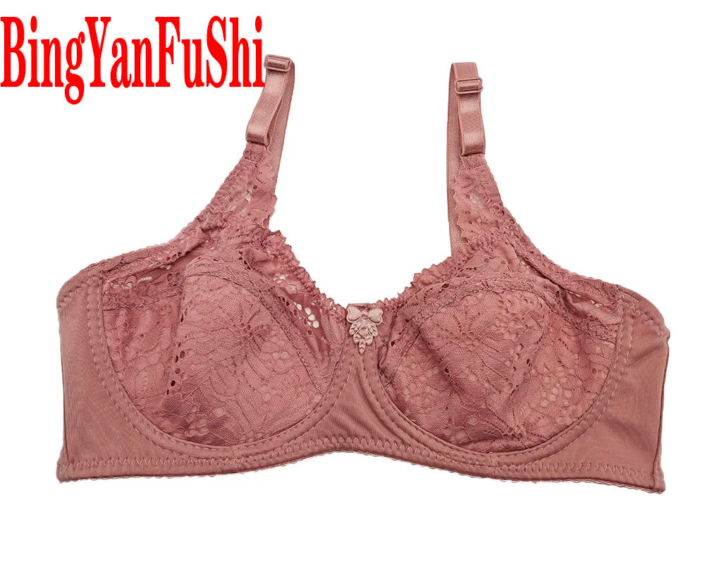 Bra 32-46 Women Lace bralette Sleepwear Brassiere Thin Cup B C D E F soutien gorge Black White Soft bandeau BIG BUST SEXU bh C27