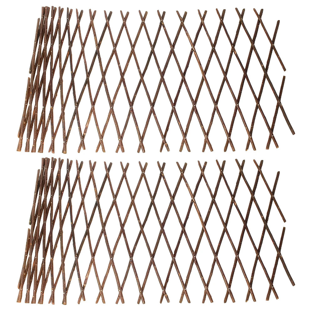1/2Pcs Garden Expanding Trellis  Privacy Screen Wooden Fence Climbing Plants Support Lattice Yard Fence Decoration Parks