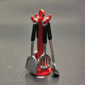 Kettle Mini Kitchen Utensils Sets Cookware 1:12 Scale Mini Kitchen Cooking Kit Alloy Doll Kitchen Set Kids Playing House Toys
