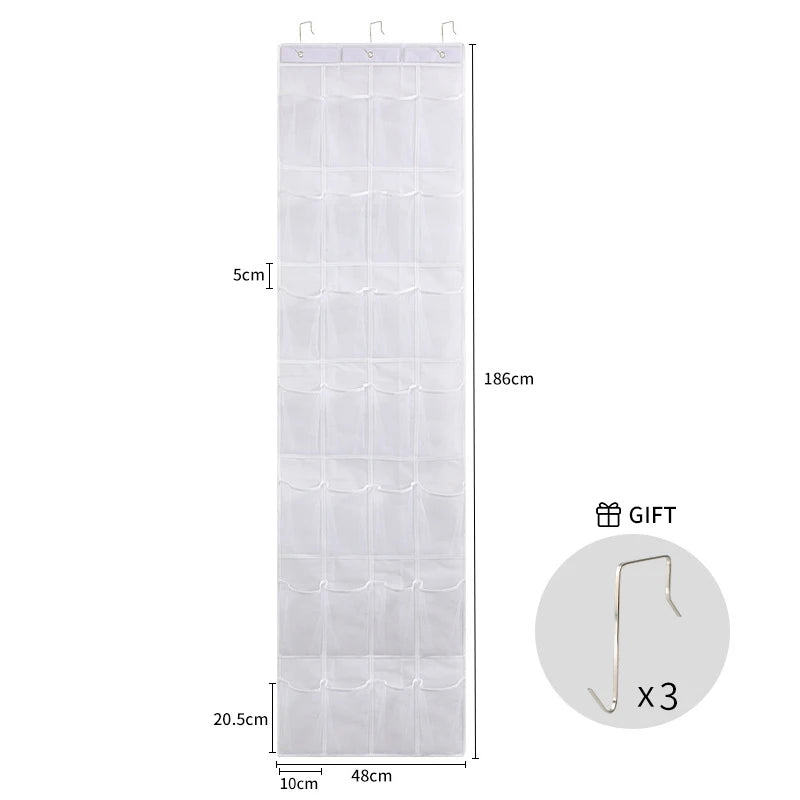 Wall Hanging Shoe Storage Organizer Bag Shoes Rack Over The Door Fabric Cabinet Closet Organizer For Shoes Clothes Storage Bag